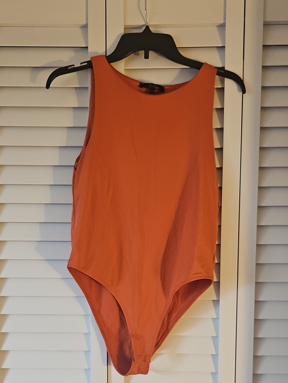 Solid Orange One-Piece Bodysuit